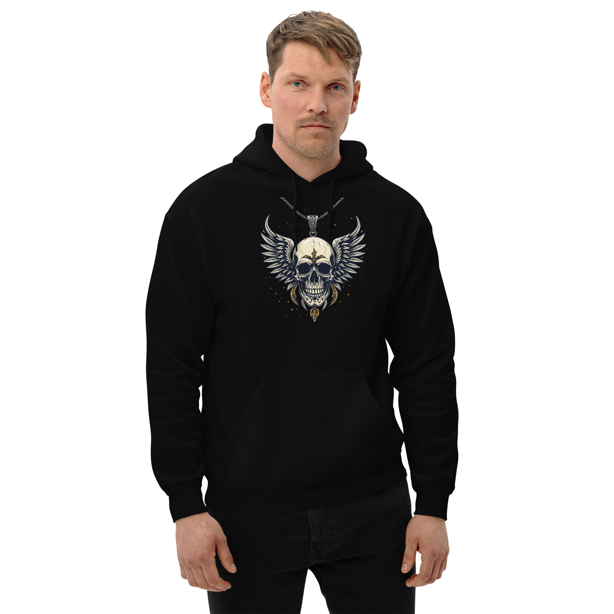 Hoodie – Kette Totenkopf