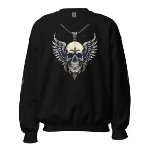 Pullover - Kette mit Totenkopf